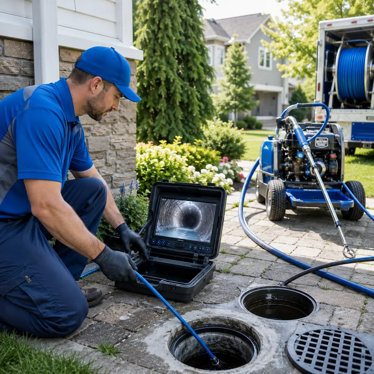 Outdoor drain cleaning professionals serving Polo, IL