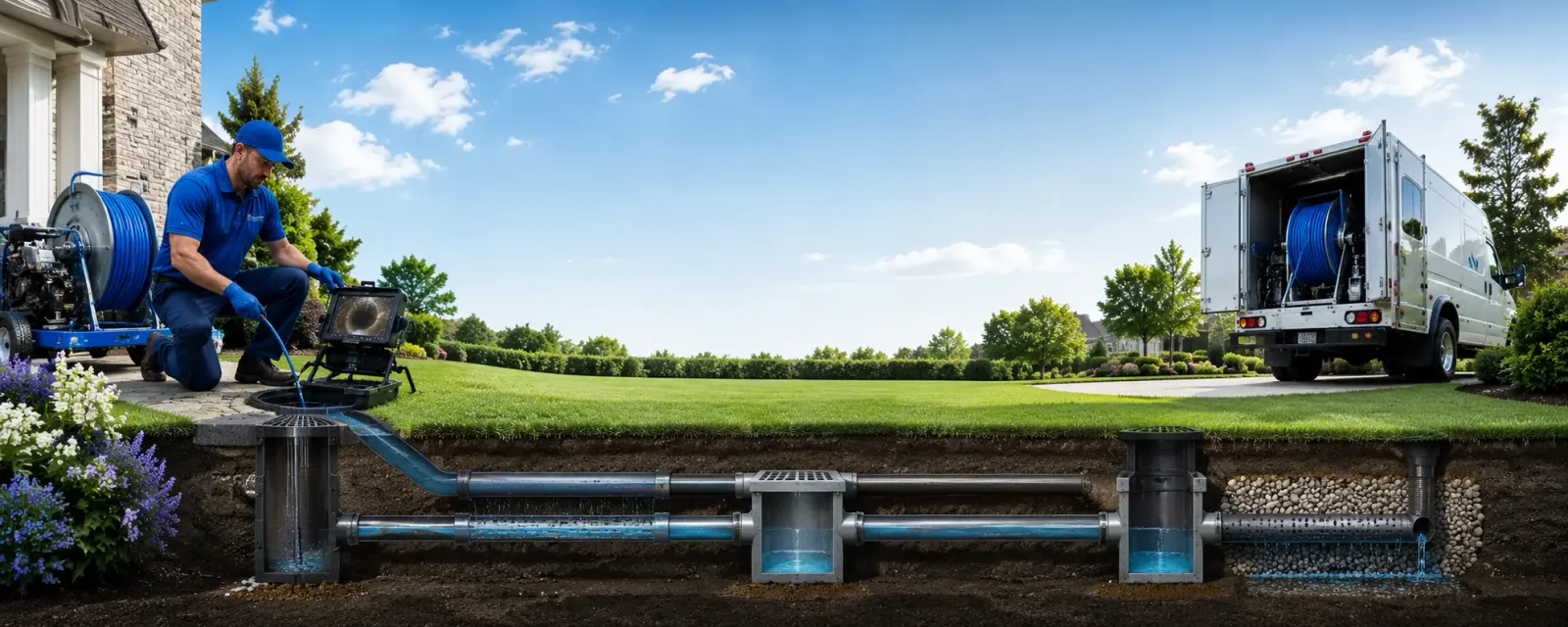 Outdoor drain cleaning information for Polo, IL